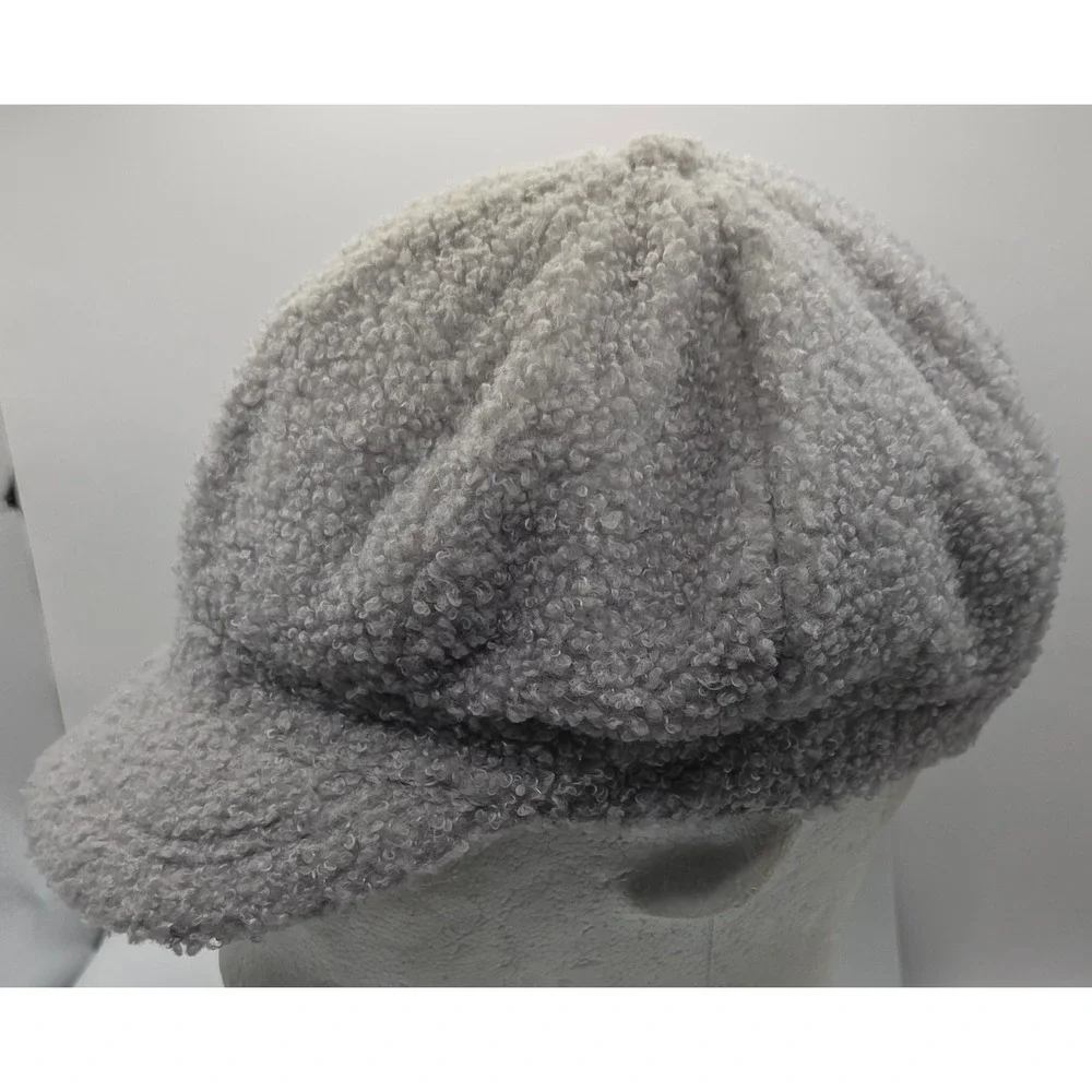APT. 9 Womens Hat Boucle Newsboy‎ Cap Gray Soft Stylish Casual Fashionable